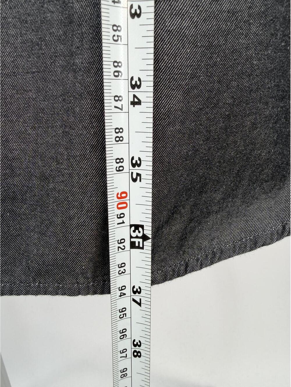 Modern Gray Button-Up Shirt‎ Dress Military Style XL - Picture 11 of 11